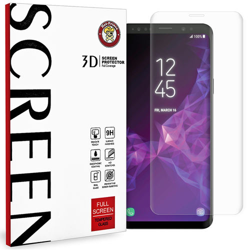 3D Curved Tempered Glass Screen Protector for Samsung Galaxy S9+ (Clear)